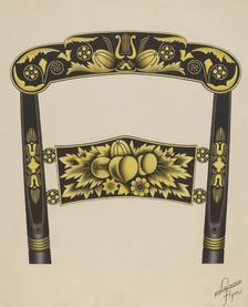Hitchcock Chair Back, 1936. Creator: Lawrence Flynn