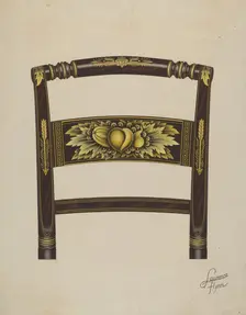 Hitchcock Chair Back, c. 1936. Creator: Lawrence Flynn