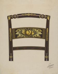 Hitchcock Chair Back, c. 1936. Creator: Lawrence Flynn