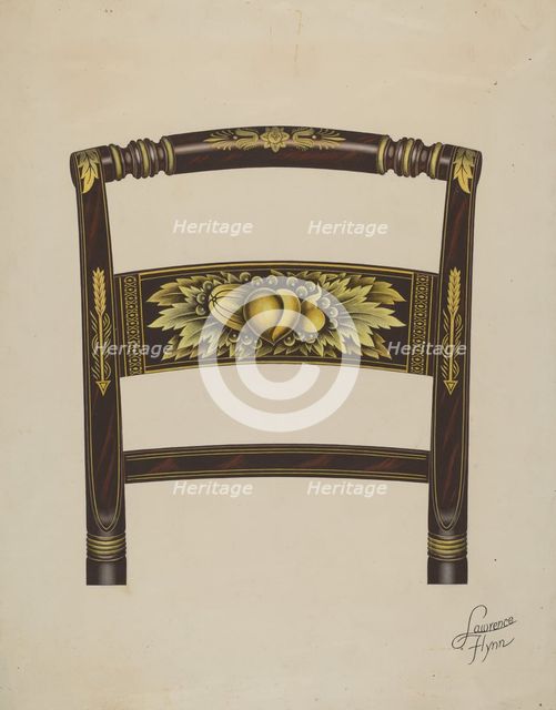 Hitchcock Chair Back, c. 1936. Creator: Lawrence Flynn.