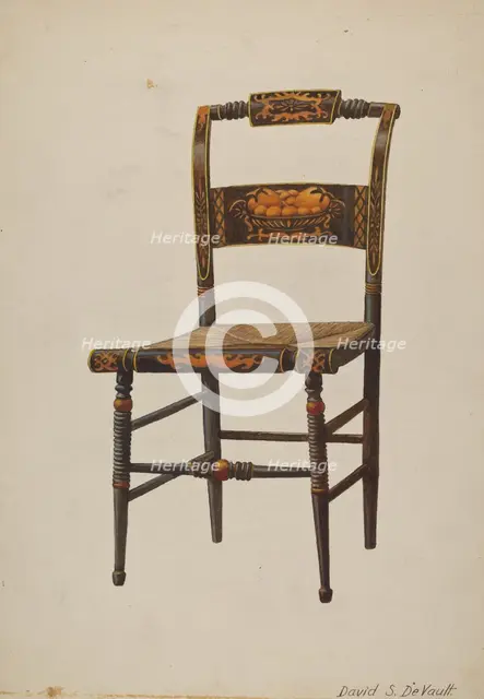 Hitchcock Chair, c. 1941. Creator: David S De Vault.