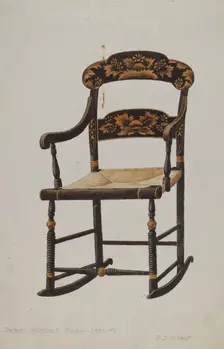 Hitchcock Rocker, 1935/1942. Creator: David S De Vault