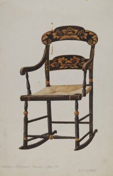 Hitchcock Rocker, 1935/1942. Creator: David S De Vault