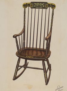 Hitchcock Rocker, c. 1936. Creator: Lawrence Flynn