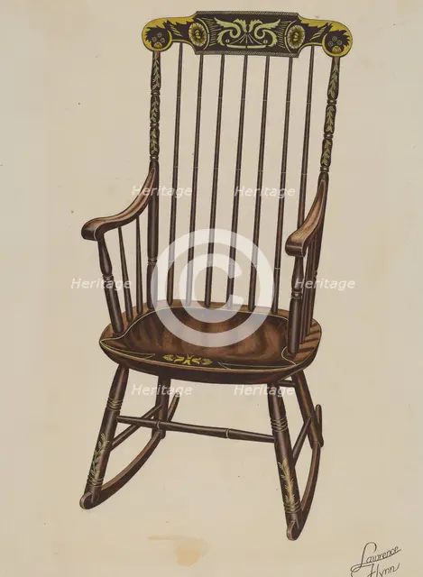 Hitchcock Rocker, c. 1936. Creator: Lawrence Flynn.