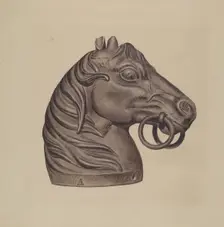 Hitching Post, 1935/1942. Creator: Unknown