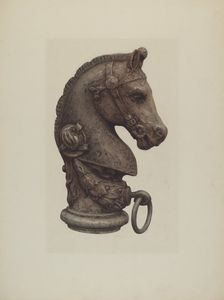 Hitching Post, 1935/1942. Creator: Unknown