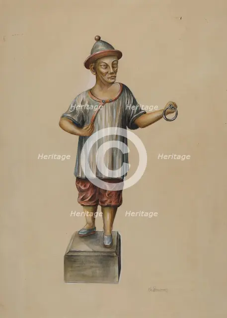 Hitching Post, 1935/1942. Creator: Charles Bowman.