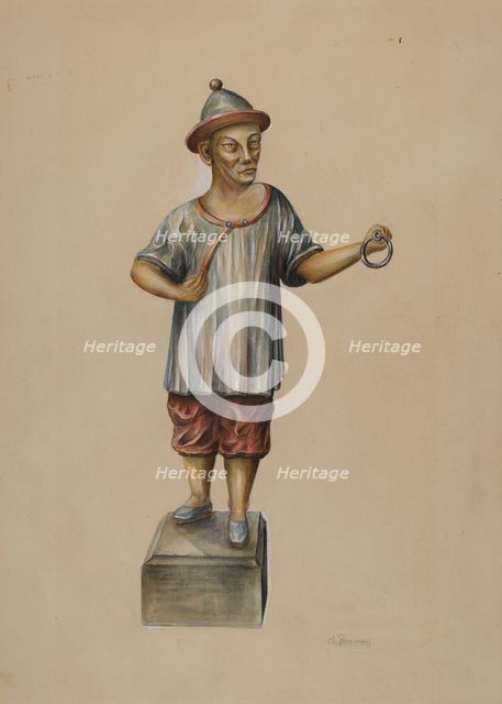 Hitching Post, 1935/1942. Creator: Charles Bowman.