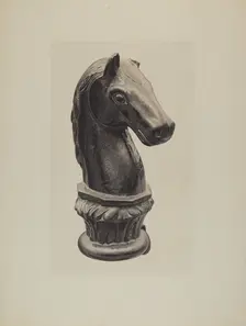 Hitching Post, 1935/1942. Creator: Henry Tomaszewski