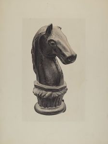 Hitching Post, 1935/1942. Creator: Henry Tomaszewski