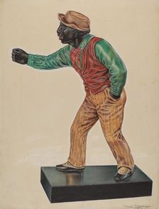 Hitching Post, c. 1937. Creator: David Ramage