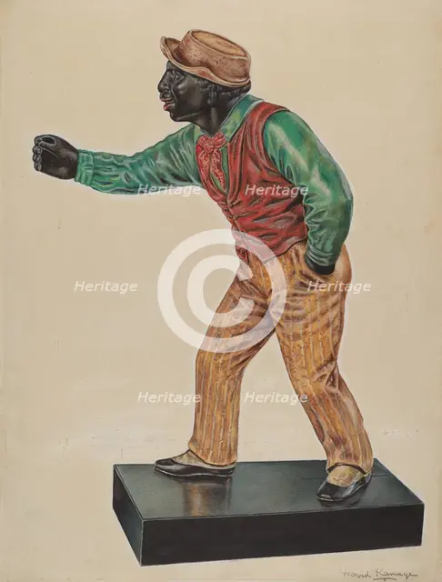 Hitching Post, c. 1937. Creator: David Ramage.