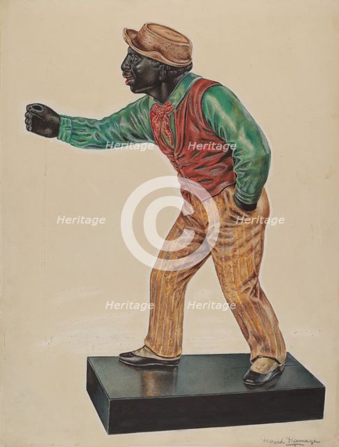 Hitching Post, c. 1937. Creator: David Ramage.