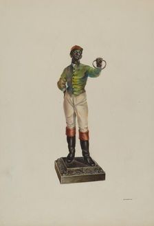 Hitching Post, c. 1937. Creator: Robert W.R. Taylor