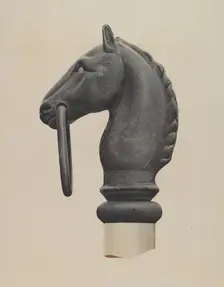 Hitching Post, c. 1938. Creator: Albert Ryder