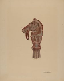 Hitching Post, c. 1940. Creator: Gerard Barnett