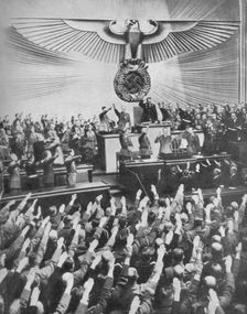 Hitler Makes His Peace Speech in the Reichstag 1939, (1940)