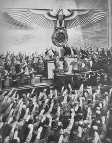 Hitler Makes His Peace Speech in the Reichstag 1939, (1940)