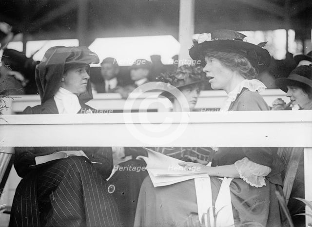 Hitt, Mrs. William F., Nee Katharine Elkins - Horse Show, 1914. Creator: Harris & Ewing.
