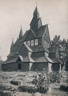 Hitterdal Timber Church 1914. Creator: Unknown