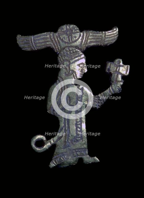 Hittite gold figure of a King or God. Artist: Unknown
