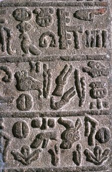 Hittite Hieroglyphs, c9th century BC