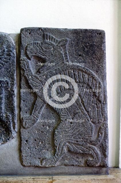 Hittie relief, Tel Halaf,  6100 BC - 5100 BC. Artist: Unknown.