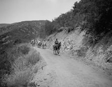 Hitting the trail, c.between 1910 and 1920. Creator: Unknown