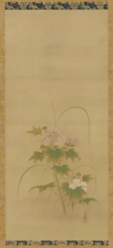 Hibiscus (part of a set), Edo period, mid 17th-early 18th century. Creator: Kanô Yôboku Tsunenobu