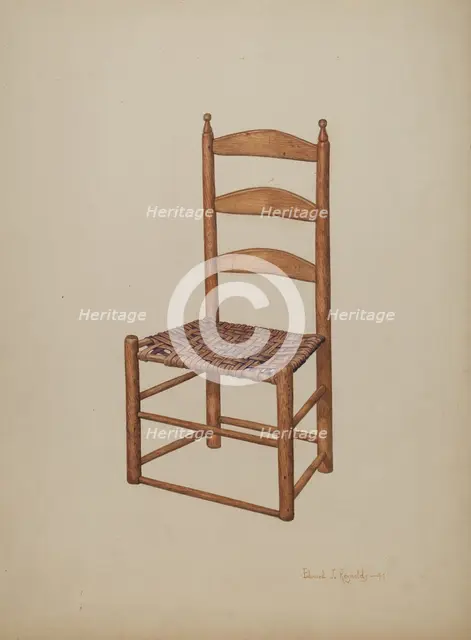 Hickory Chair, 1941. Creator: E.J. Reynolds.