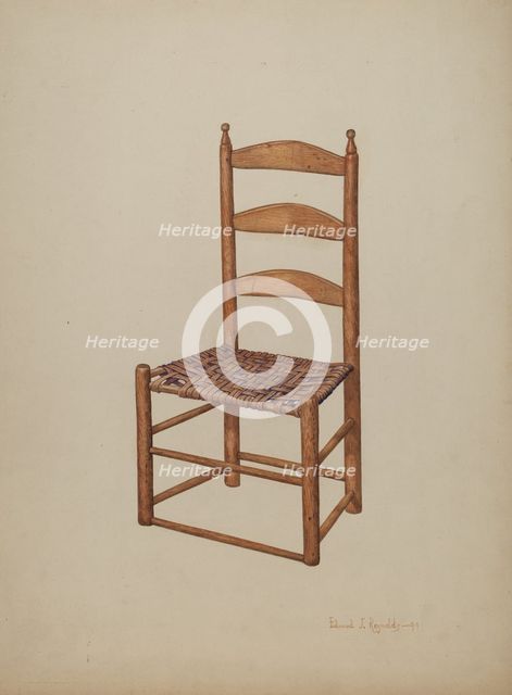 Hickory Chair, 1941. Creator: E.J. Reynolds.