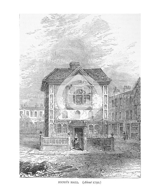 Hicks Hall, 1750. 1878. Artist: Unknown