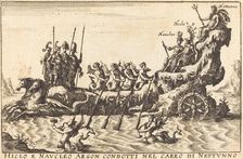 Hiclo e Naucleo Argon condotti nel carro di Nettuno. Creator: Balthasar Moncornet