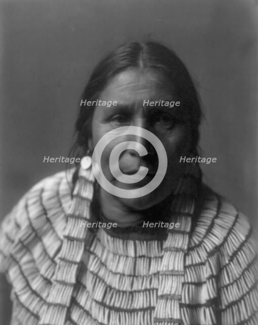 Hidatsa woman, c1908. Creator: Edward Sheriff Curtis.