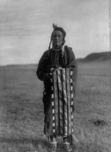 Hidatsa man, c1908. Creator: Edward Sheriff Curtis