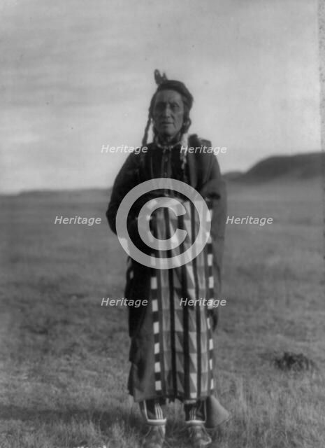 Hidatsa man, c1908. Creator: Edward Sheriff Curtis.