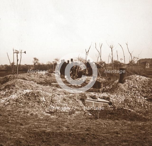 Hidden battery, c1914-c1918. Artist: Unknown.