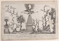 Hidden silhouettes of the rulers of Europe, 1794. Creator: Lussano