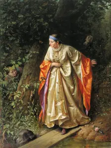 Hide and Seek 1893. Artist: Sergei Gribkov