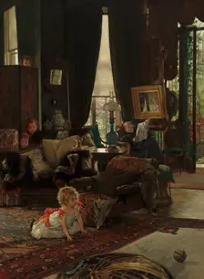 Hide and Seek, c. 1877. Creator: James Tissot
