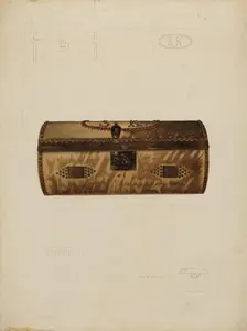 Hide Covered Trunk, c. 1937. Creator: Samuel O. Klein