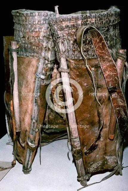 Hide rucksack found in salt mines, 6th century BC. Artist: Unknown