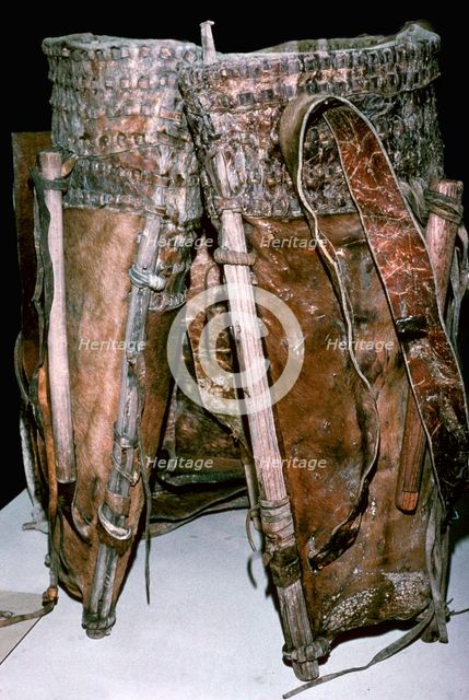 Hide rucksack found in salt mines, 6th century BC. Artist: Unknown