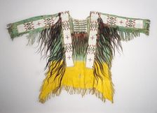 Hide Shirt, c. 1890. Creator: Unknown