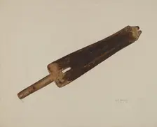 Hide Stretcher, c. 1938. Creator: George Bobholz