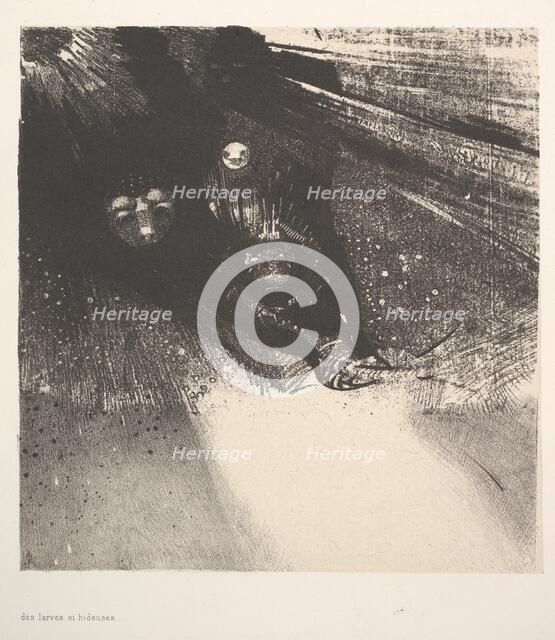 Hideous Larvae, 1896. Creator: Odilon Redon.