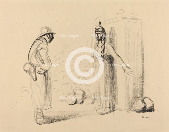 Hiding the "louis", c. 1914/1919. Creator: Jean Louis Forain.