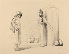 Hiding the "louis", c. 1914/1919. Creator: Jean Louis Forain