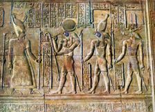 Hieroglyphic relief, Temple of Kom Ombo, Egypt, 20th Century